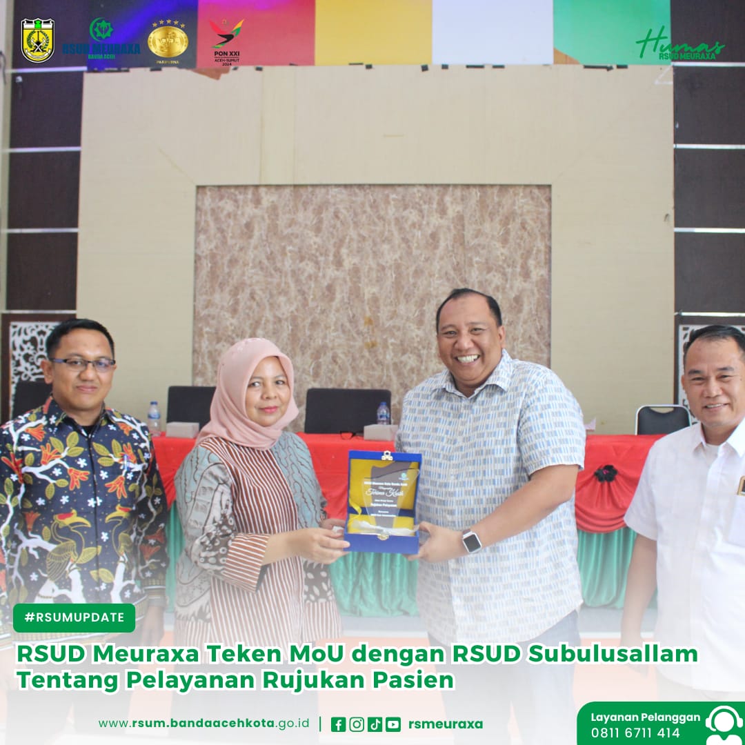 RSUD Meuraxa Teken MoU dengan RSUD Subulusallam Tentang Pelayanan Rujukan Pasien