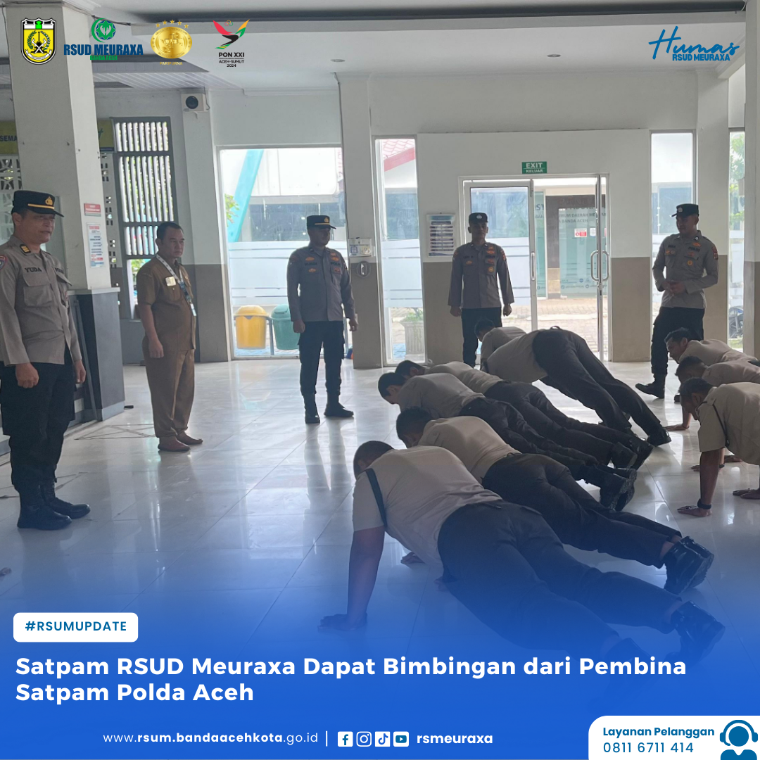 Satpam RSUD Meuraxa Dapat Bimbingan dari Pembina Satpam Polda Aceh