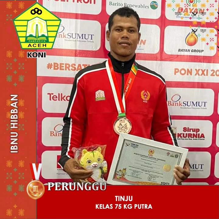 Ibnu Hibban, Staf RSUD Meuraxa Raih Perunggu pada Cabor Tinju di PON XXI